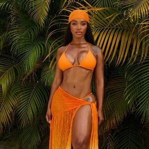 Bold Orange Bikini Top & Bottom